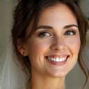 Maya D. with her wedding hair styled
