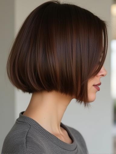 Chic brown bob